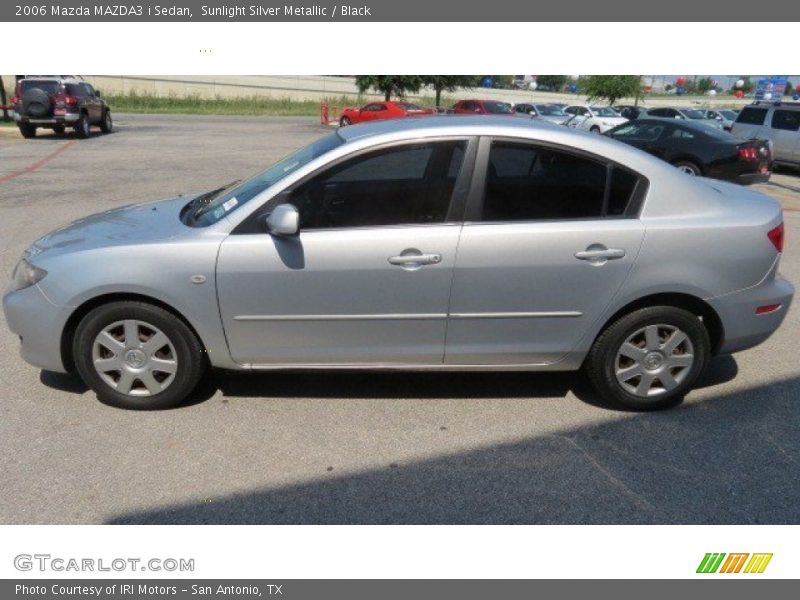 Sunlight Silver Metallic / Black 2006 Mazda MAZDA3 i Sedan