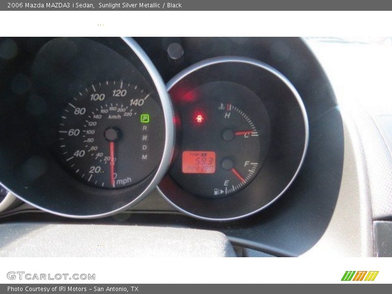 Sunlight Silver Metallic / Black 2006 Mazda MAZDA3 i Sedan
