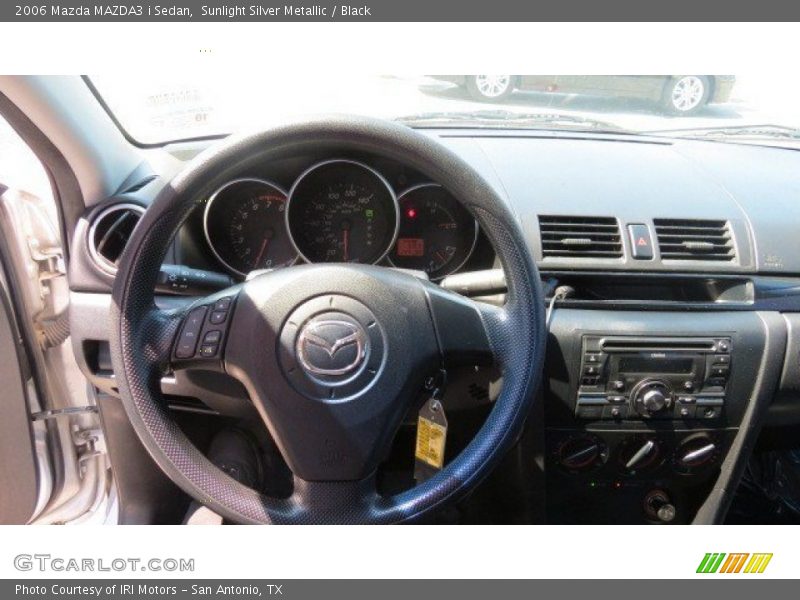 Sunlight Silver Metallic / Black 2006 Mazda MAZDA3 i Sedan