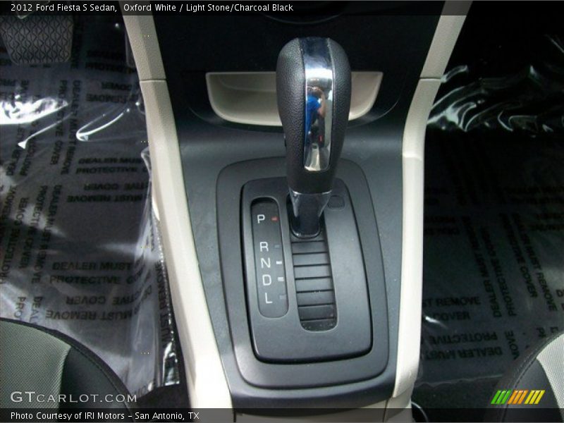 Oxford White / Light Stone/Charcoal Black 2012 Ford Fiesta S Sedan
