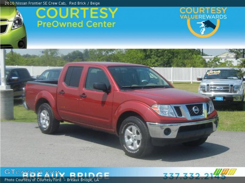 Red Brick / Beige 2010 Nissan Frontier SE Crew Cab