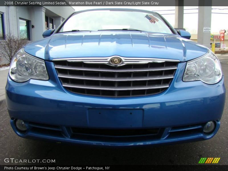 Marathon Blue Pearl / Dark Slate Gray/Light Slate Gray 2008 Chrysler Sebring Limited Sedan
