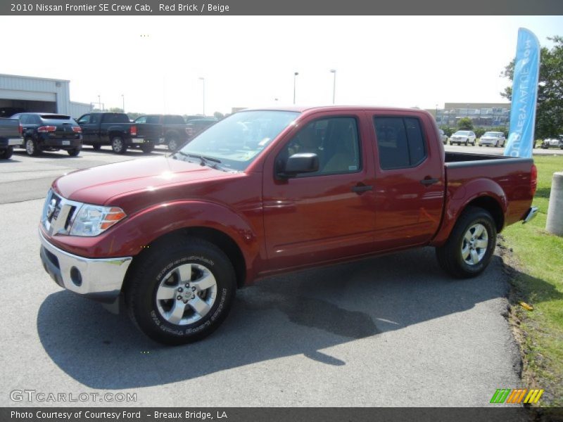 Red Brick / Beige 2010 Nissan Frontier SE Crew Cab