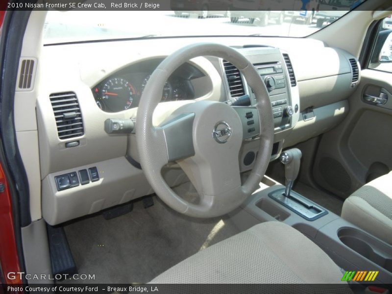 Red Brick / Beige 2010 Nissan Frontier SE Crew Cab