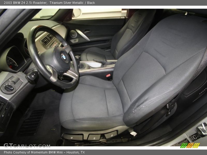 Titanium Silver Metallic / Black 2003 BMW Z4 2.5i Roadster