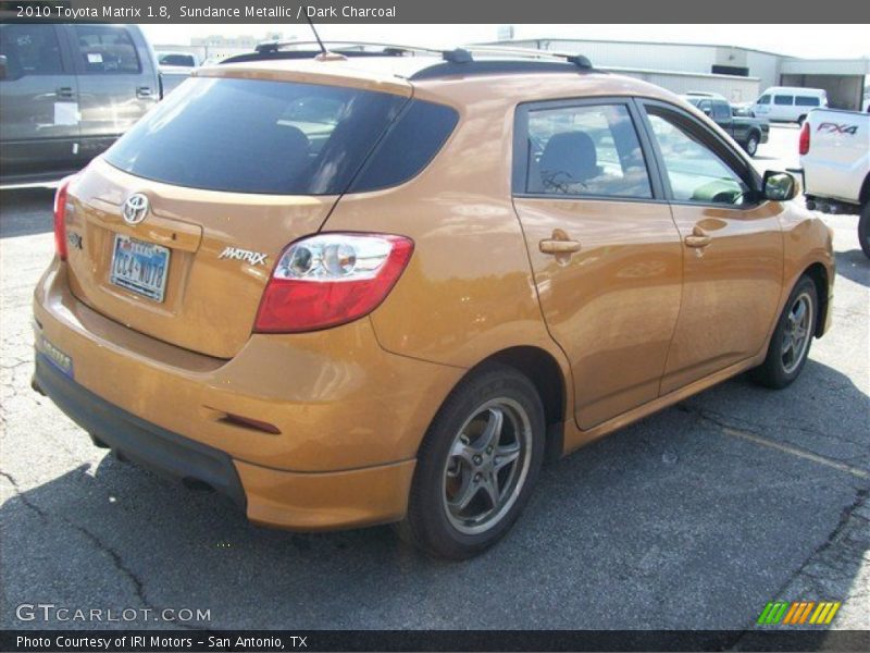 Sundance Metallic / Dark Charcoal 2010 Toyota Matrix 1.8