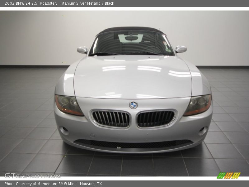 Titanium Silver Metallic / Black 2003 BMW Z4 2.5i Roadster