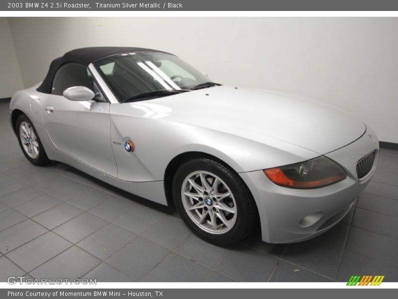Titanium Silver Metallic / Black 2003 BMW Z4 2.5i Roadster