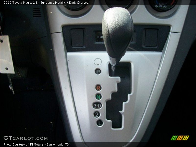 Sundance Metallic / Dark Charcoal 2010 Toyota Matrix 1.8