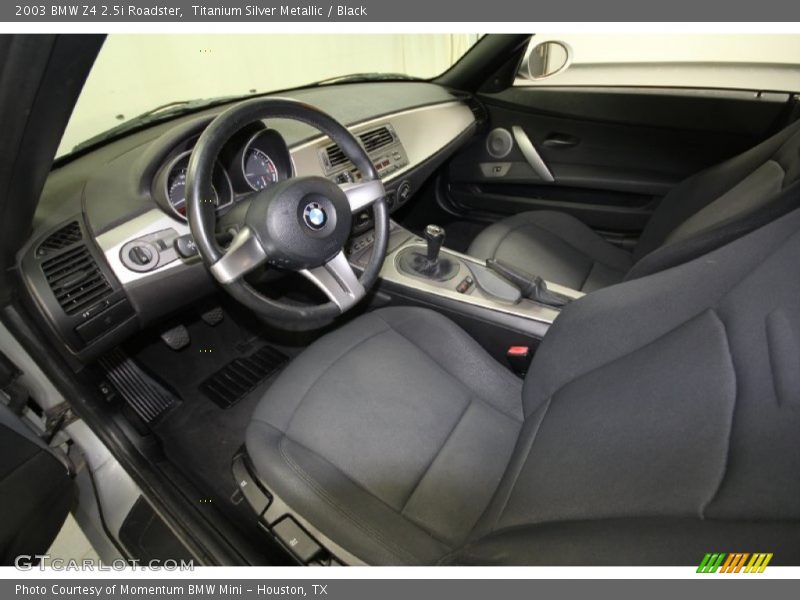 Titanium Silver Metallic / Black 2003 BMW Z4 2.5i Roadster