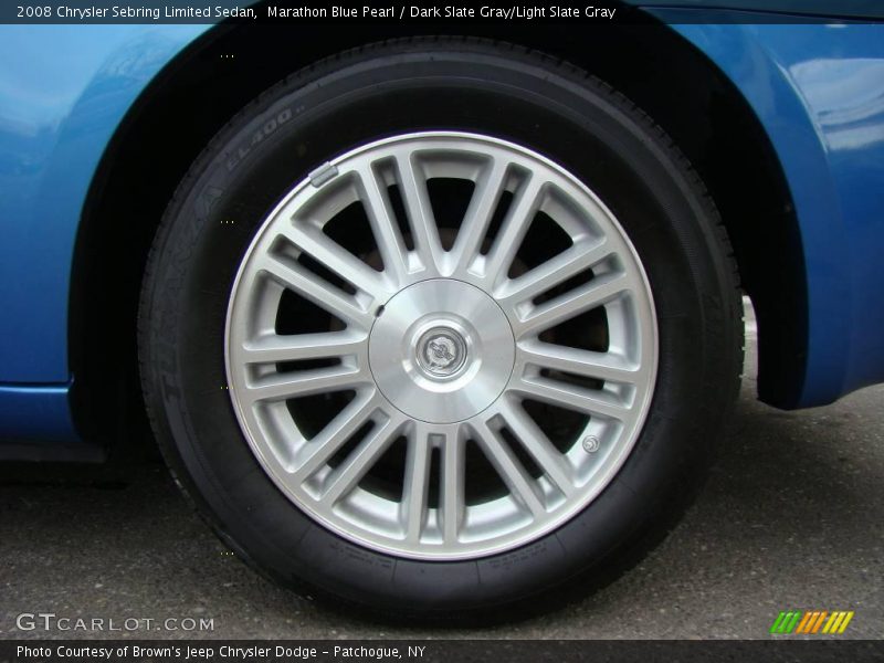 Marathon Blue Pearl / Dark Slate Gray/Light Slate Gray 2008 Chrysler Sebring Limited Sedan
