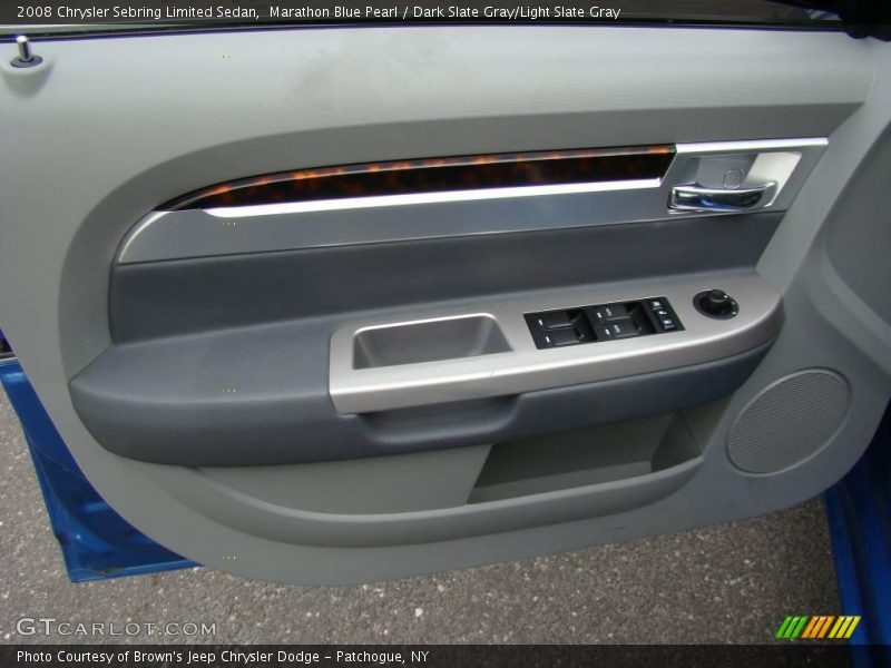 Marathon Blue Pearl / Dark Slate Gray/Light Slate Gray 2008 Chrysler Sebring Limited Sedan