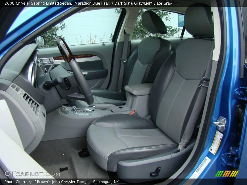 Marathon Blue Pearl / Dark Slate Gray/Light Slate Gray 2008 Chrysler Sebring Limited Sedan