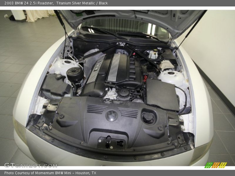 Titanium Silver Metallic / Black 2003 BMW Z4 2.5i Roadster