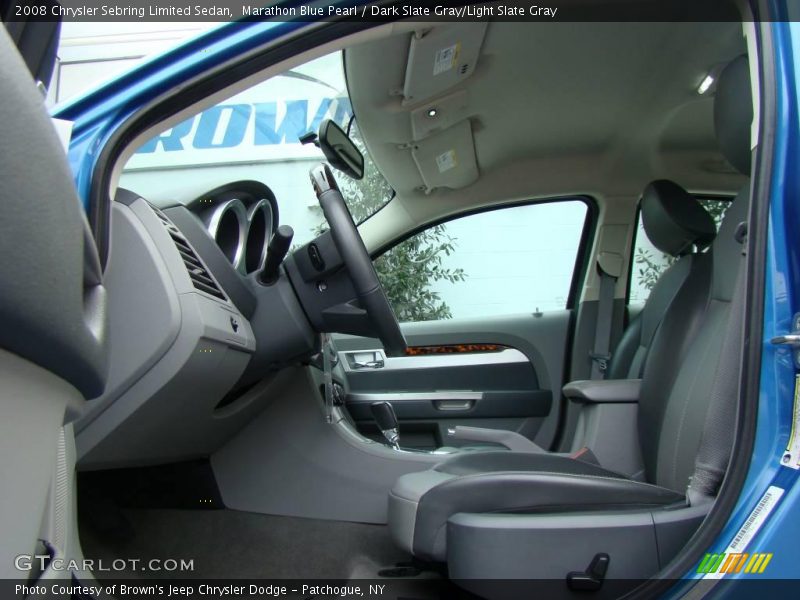 Marathon Blue Pearl / Dark Slate Gray/Light Slate Gray 2008 Chrysler Sebring Limited Sedan