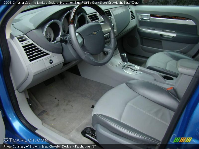 Marathon Blue Pearl / Dark Slate Gray/Light Slate Gray 2008 Chrysler Sebring Limited Sedan