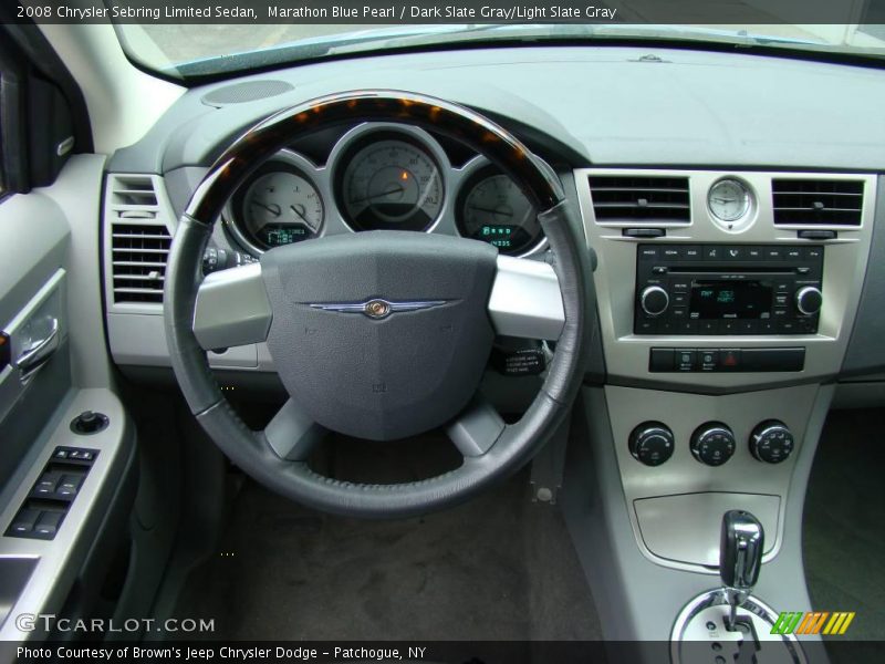 Marathon Blue Pearl / Dark Slate Gray/Light Slate Gray 2008 Chrysler Sebring Limited Sedan