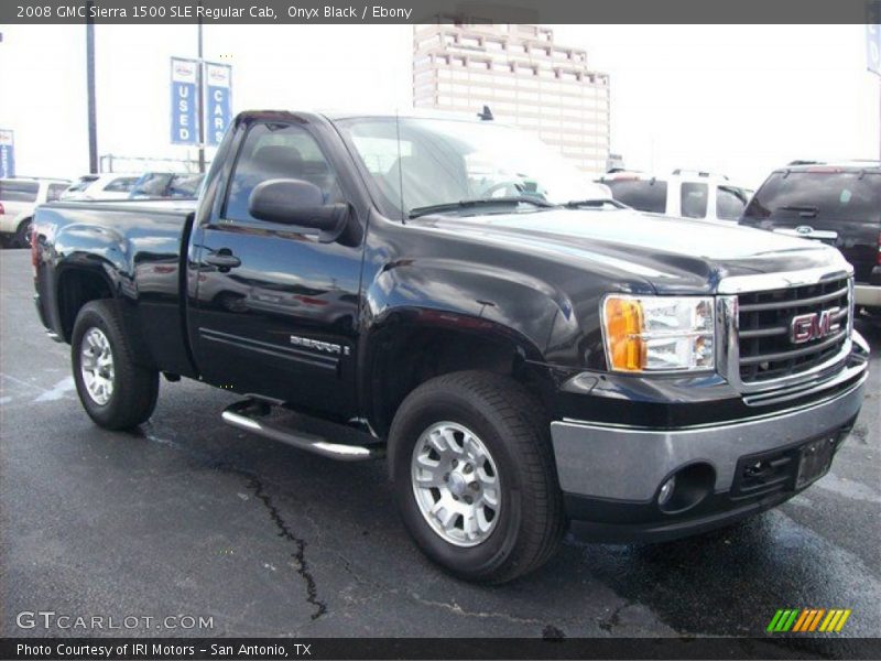 Onyx Black / Ebony 2008 GMC Sierra 1500 SLE Regular Cab