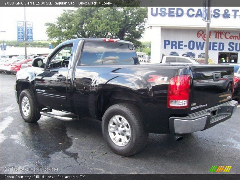 Onyx Black / Ebony 2008 GMC Sierra 1500 SLE Regular Cab