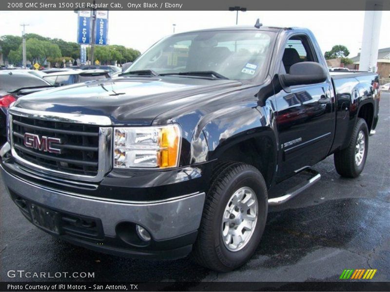 Onyx Black / Ebony 2008 GMC Sierra 1500 SLE Regular Cab