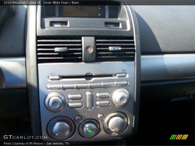 Dover White Pearl / Black 2010 Mitsubishi Galant FE