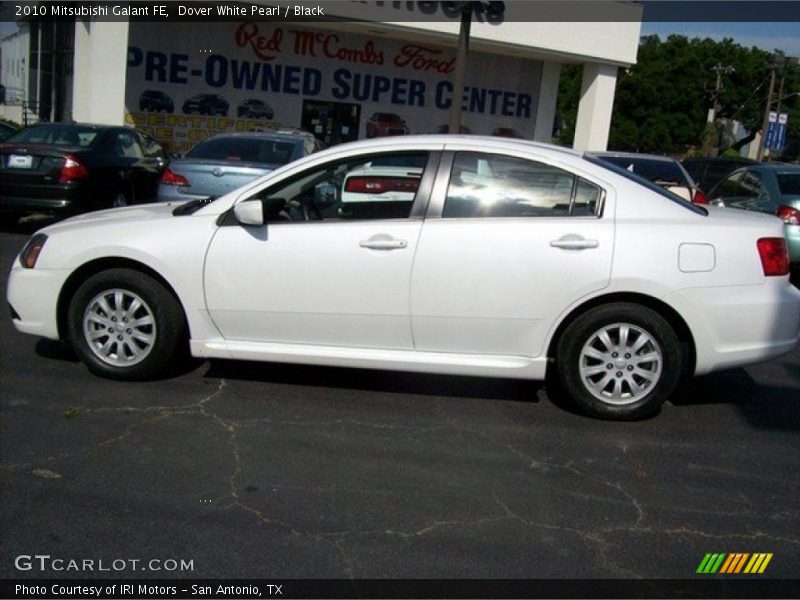 Dover White Pearl / Black 2010 Mitsubishi Galant FE