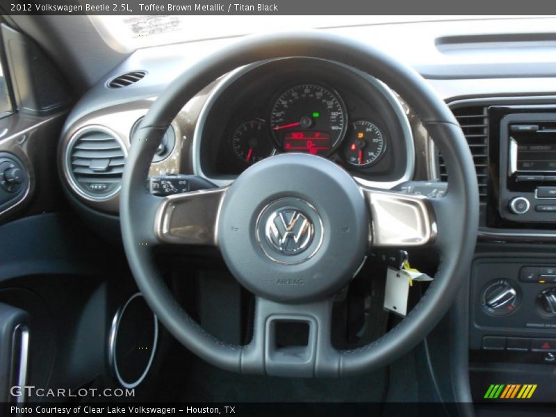 Toffee Brown Metallic / Titan Black 2012 Volkswagen Beetle 2.5L