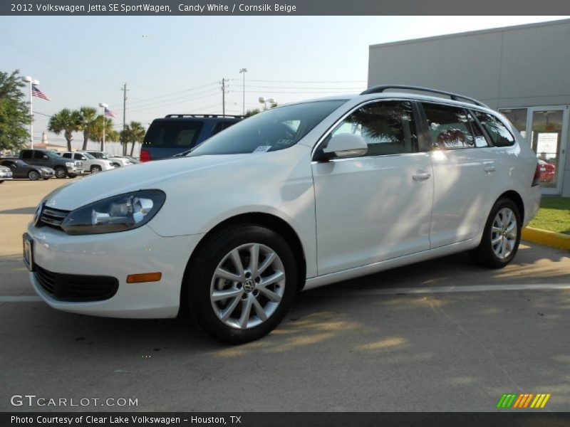 Candy White / Cornsilk Beige 2012 Volkswagen Jetta SE SportWagen