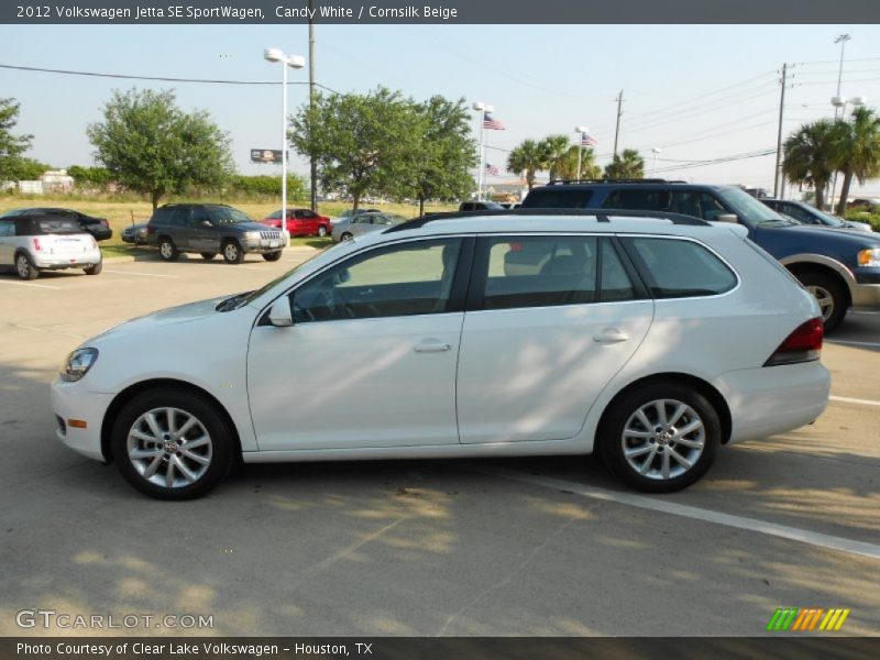 Candy White / Cornsilk Beige 2012 Volkswagen Jetta SE SportWagen