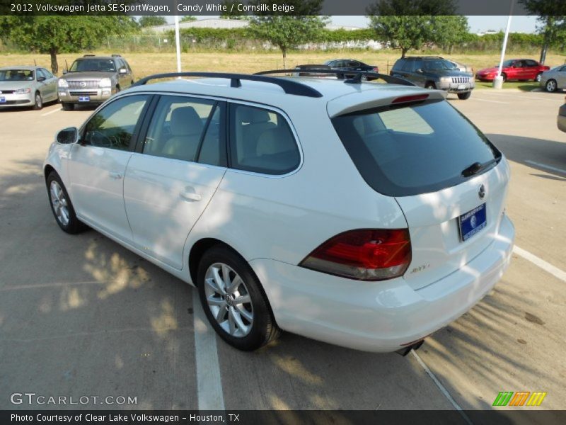Candy White / Cornsilk Beige 2012 Volkswagen Jetta SE SportWagen