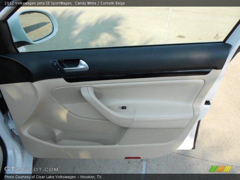 Candy White / Cornsilk Beige 2012 Volkswagen Jetta SE SportWagen