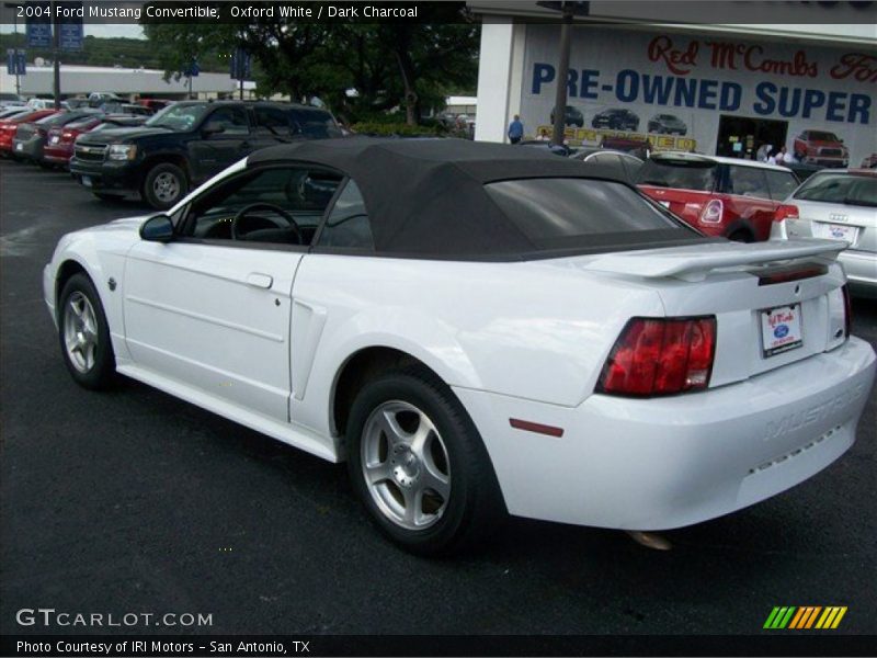 Oxford White / Dark Charcoal 2004 Ford Mustang Convertible