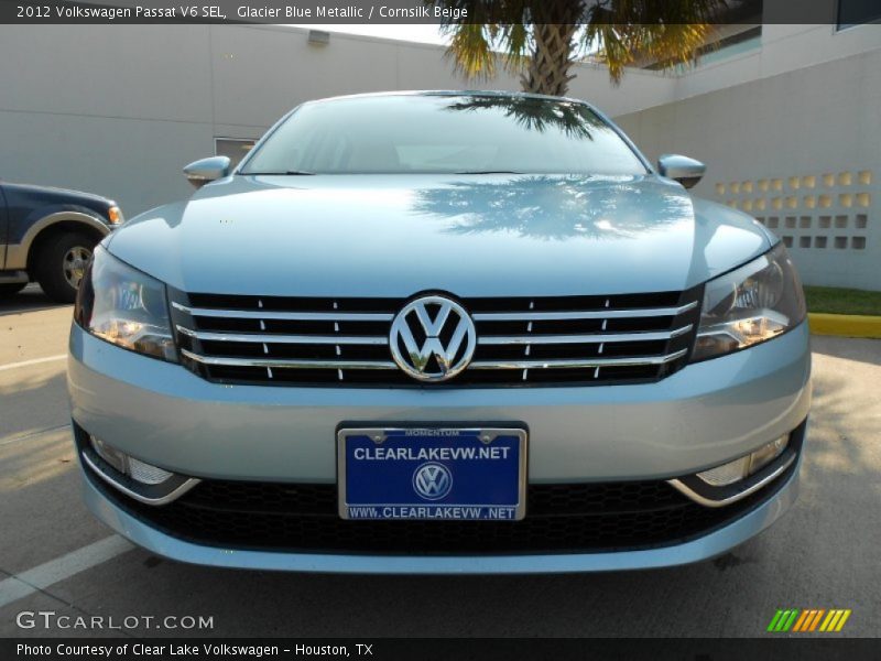Glacier Blue Metallic / Cornsilk Beige 2012 Volkswagen Passat V6 SEL