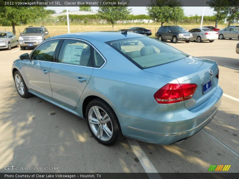 Glacier Blue Metallic / Cornsilk Beige 2012 Volkswagen Passat V6 SEL