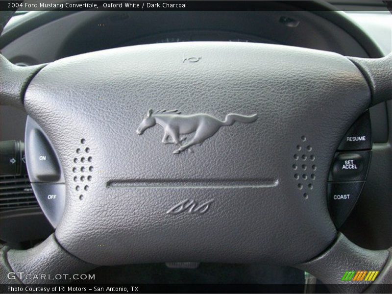 Oxford White / Dark Charcoal 2004 Ford Mustang Convertible