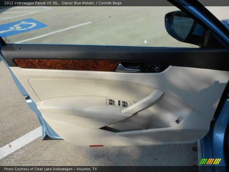 Glacier Blue Metallic / Cornsilk Beige 2012 Volkswagen Passat V6 SEL