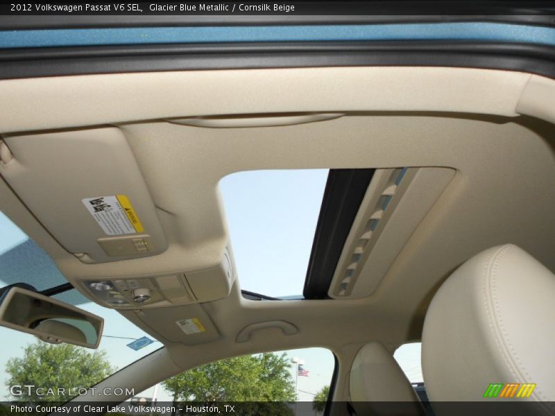 Glacier Blue Metallic / Cornsilk Beige 2012 Volkswagen Passat V6 SEL