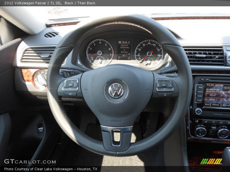 Black / Titan Black 2012 Volkswagen Passat 2.5L SEL