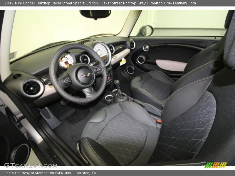 Baker Street Rooftop Gray / Rooftop Gray Leather/Cloth 2012 Mini Cooper Hardtop Baker Street Special Edition