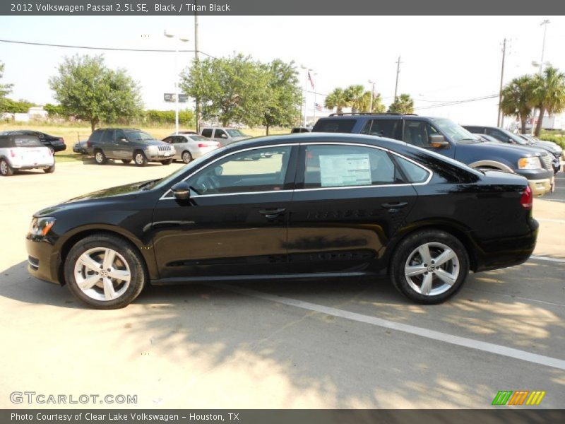 Black / Titan Black 2012 Volkswagen Passat 2.5L SE