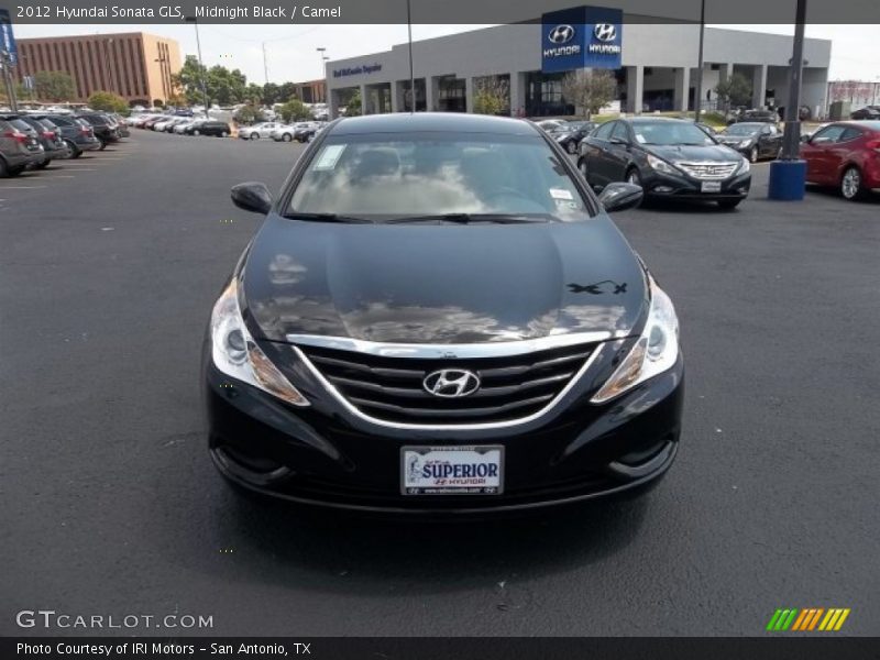 Midnight Black / Camel 2012 Hyundai Sonata GLS