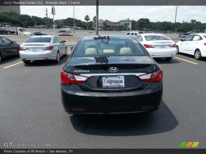 Midnight Black / Camel 2012 Hyundai Sonata GLS