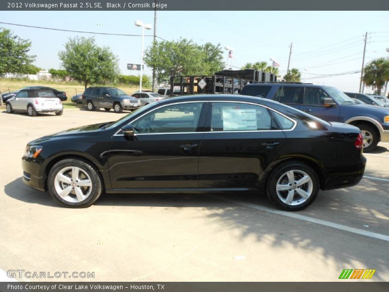 Black / Cornsilk Beige 2012 Volkswagen Passat 2.5L SE