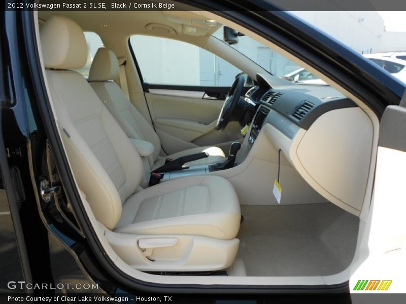 Black / Cornsilk Beige 2012 Volkswagen Passat 2.5L SE