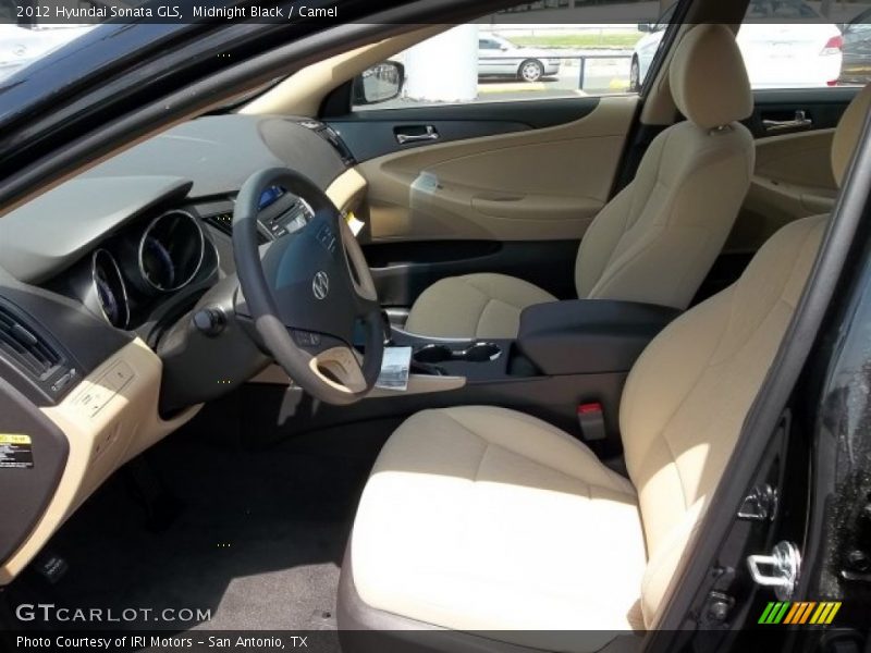 Midnight Black / Camel 2012 Hyundai Sonata GLS