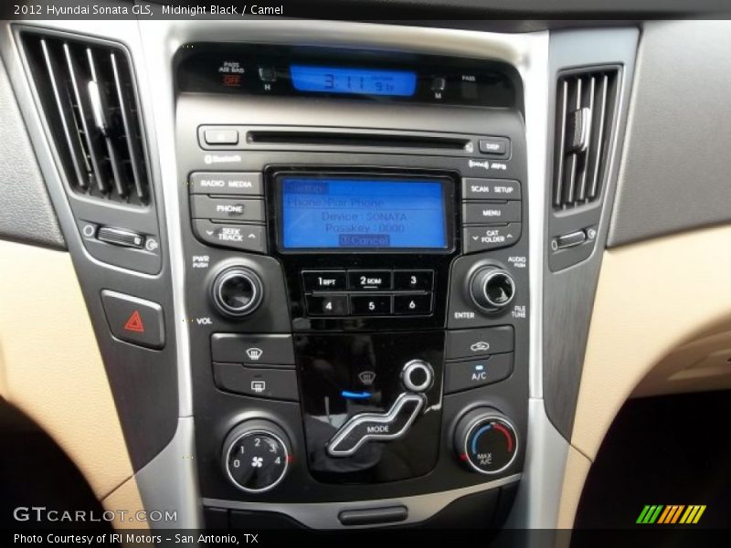 Midnight Black / Camel 2012 Hyundai Sonata GLS