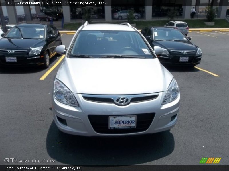 Shimmering Silver / Black 2012 Hyundai Elantra GLS Touring