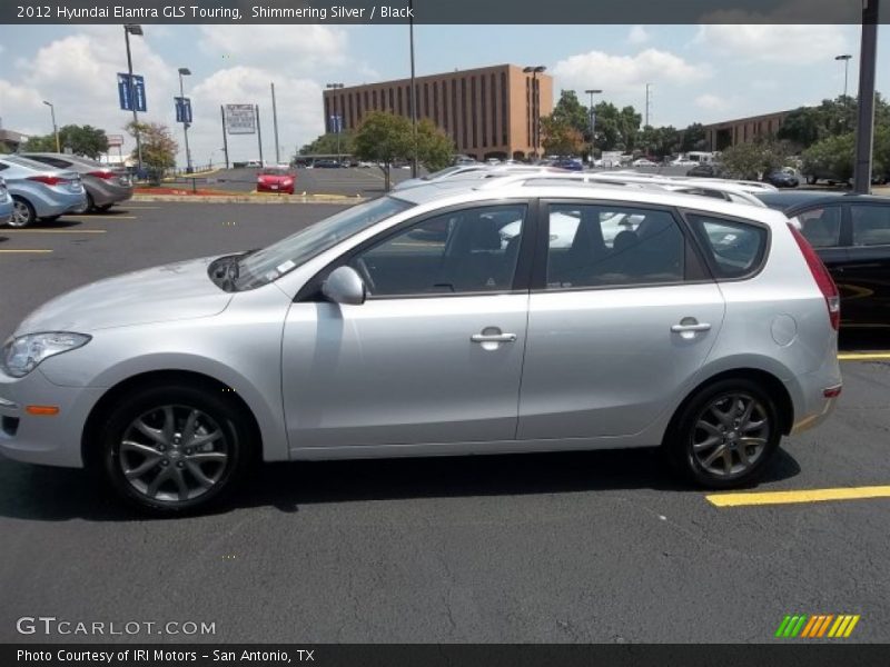 Shimmering Silver / Black 2012 Hyundai Elantra GLS Touring