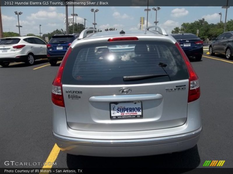 Shimmering Silver / Black 2012 Hyundai Elantra GLS Touring