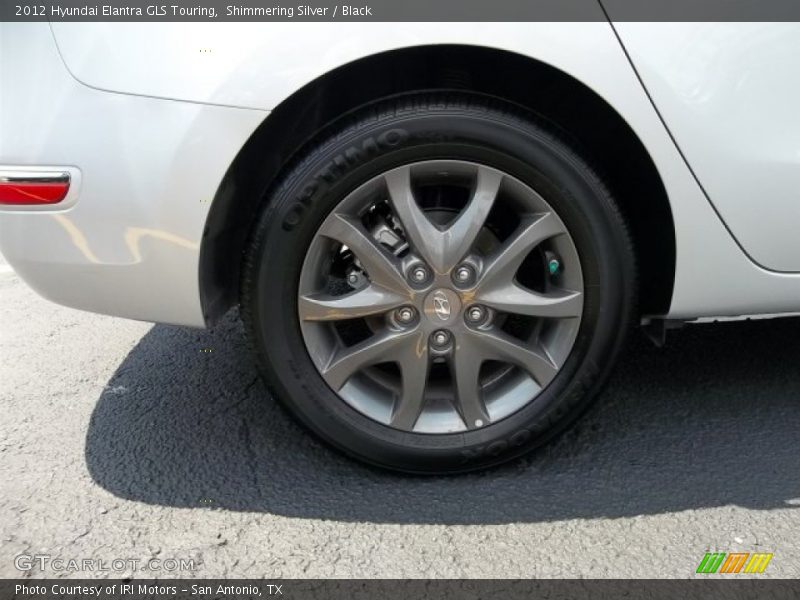 Shimmering Silver / Black 2012 Hyundai Elantra GLS Touring